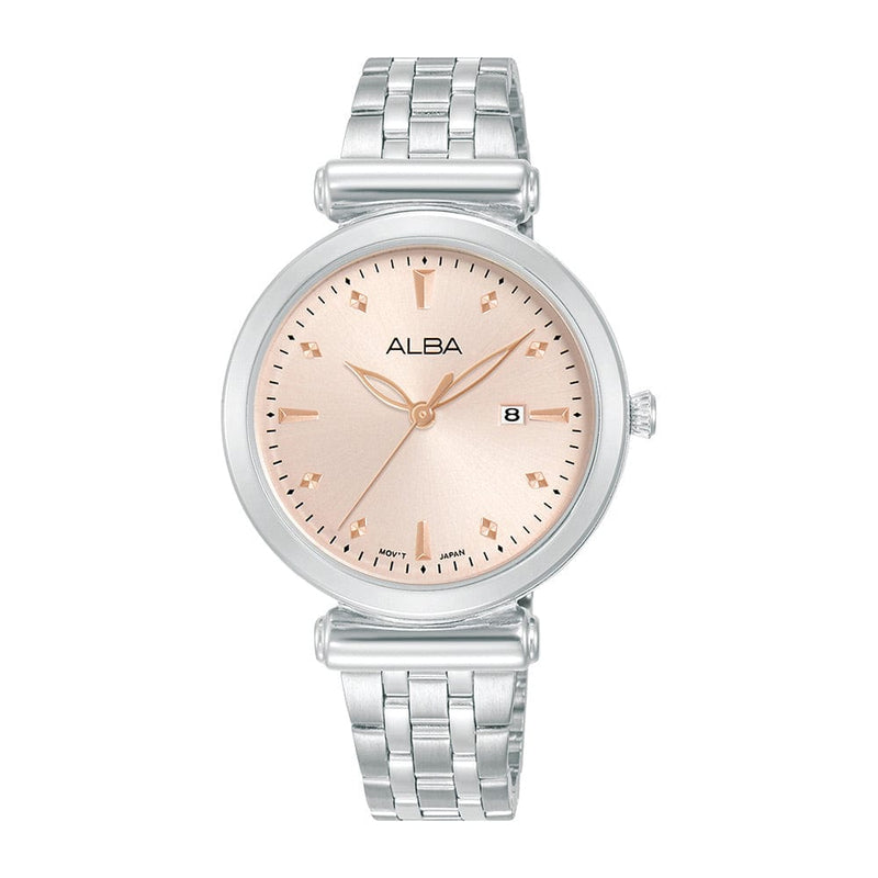 Alba Fashion AH7CQ7X Quartz Pink Dial Women Watch