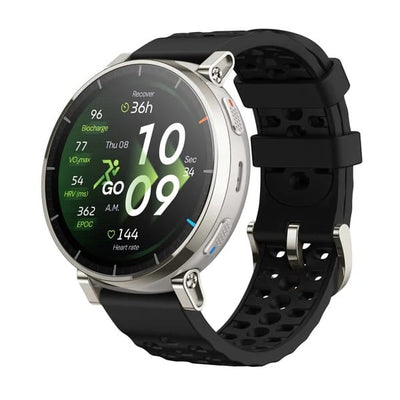 Amazfit Active 3 Premium AMOLED Lifestyle Men Smartwatch-Silver