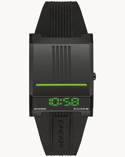 Bulova Computron 98C141 Quartz LED Black Men Watch