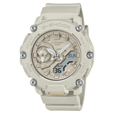 Casio G-Shock GA-2200NC-7A Analog-Digital White Resin Strap Men Watch