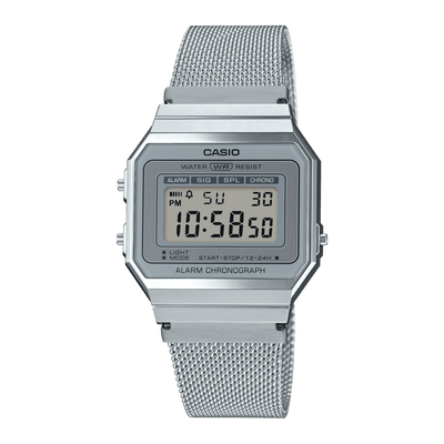 Casio Vintage A700WM-7A Silver Stainless Steel Unisex Watch Malaysia