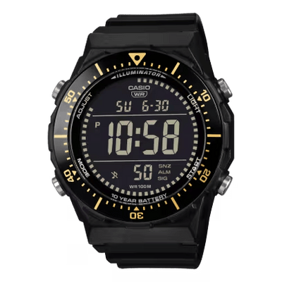 Casio Youth AE-1700H-1BV Black Resin Timer Bezel Digital Men Watch