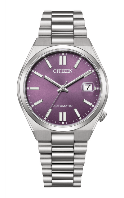 Citizen Automatic Tsuyosa 37mm NJ0200-50W Purple Dial Steel Men Watch