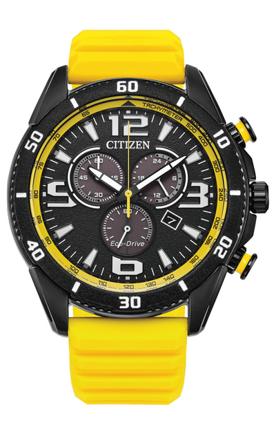 Citizen Eco-Drive AT2585-08E Chronograph Silicone Strap Men Watch