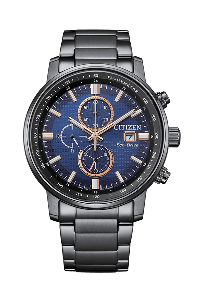 Citizen Eco-Drive CA0845-83L Black Stainless Steel Strap Men Watch