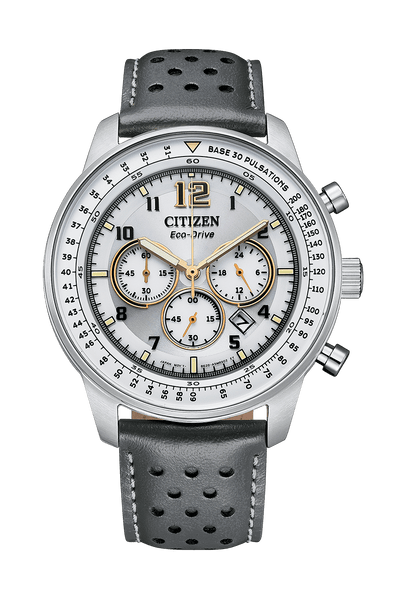 Citizen Eco-Drive CA4500-24H Grey Dial Chronograph Men Watch