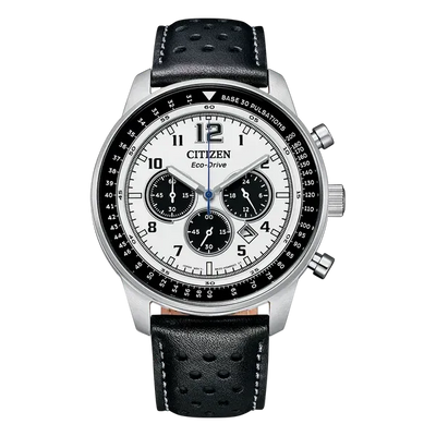Citizen Eco-Drive CA4500-32A Panda Dial Chronograph Men Watch