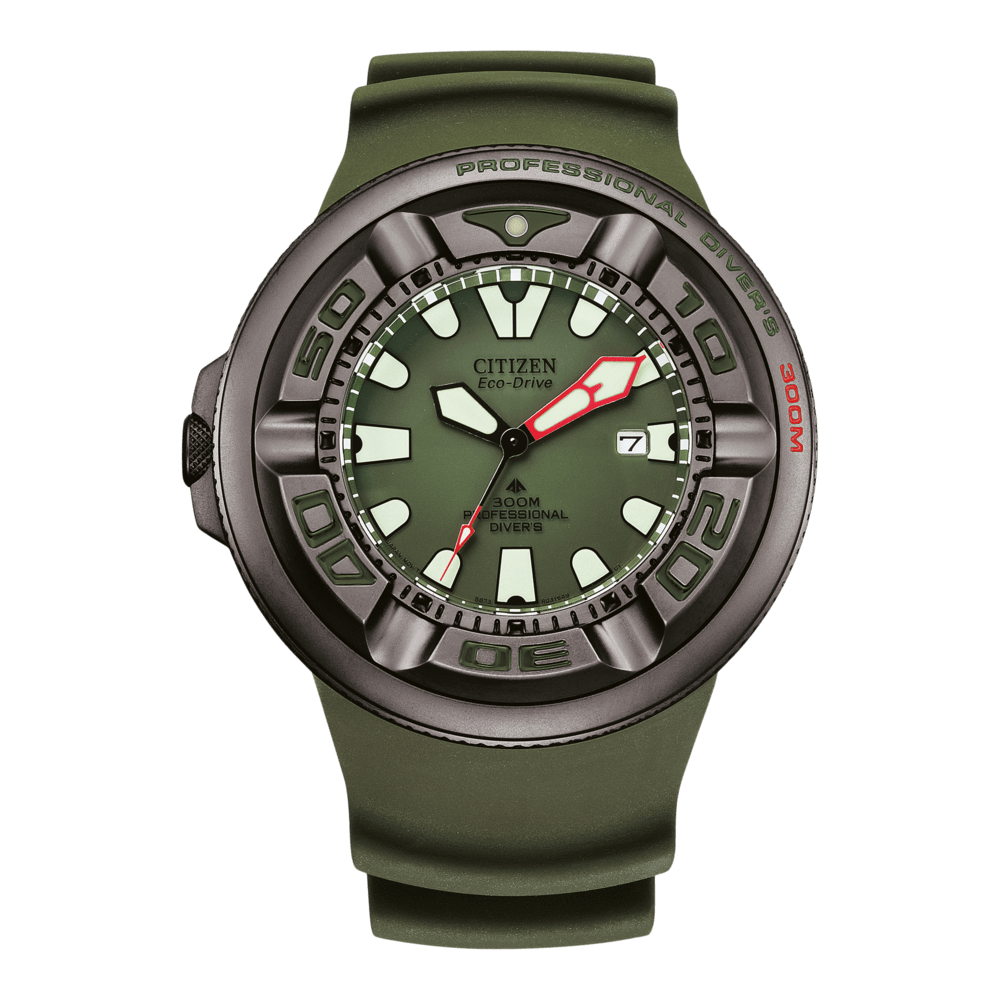 GREEN MAN。 Citizen Promaster EcoZilla Green BJ8057-17X Men Diver Watch