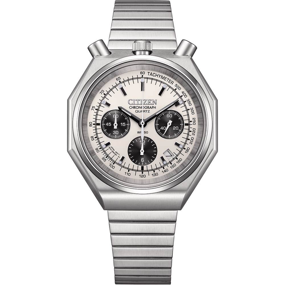 Citizen chronograph white dial fashion