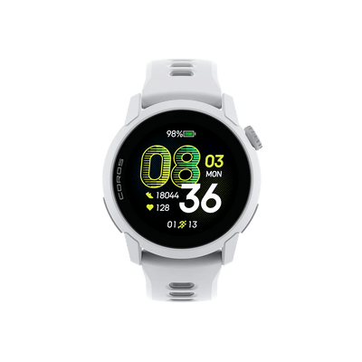 Coros Pace 4 Ultralight Amoled Running GPS Smartwatch with White Silicone Band