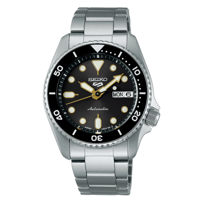 Seiko 5 Sports 38mm SRPL79K1 Black Dial Steel Automatic Unisex Watch