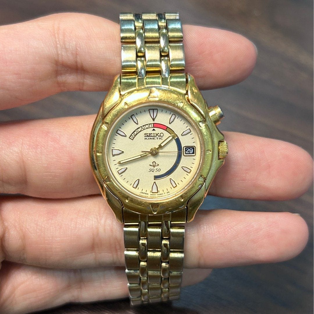 Kinetic Titanium Seiko Kinetic Vintage Watch Rare Seiko Seiko
