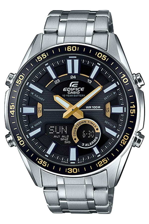Casio Edifice Standard Chronograph EFV-C100D-1B  Stainless Steel Watch 