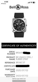 [Pre-Owned] Bell & Ross Heritage S BRS-64-S Stainless Steel Quartz Men Watch