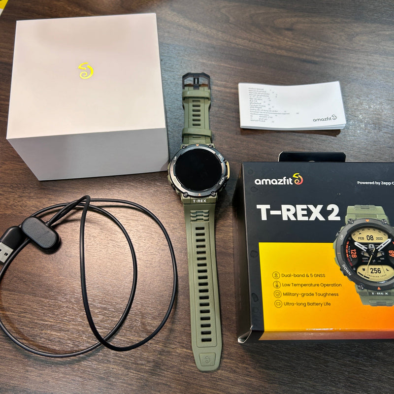 [Pre-Owned] Amazfit T-Rex 2 Smartwatch Discontinued Colour (Wild Green)