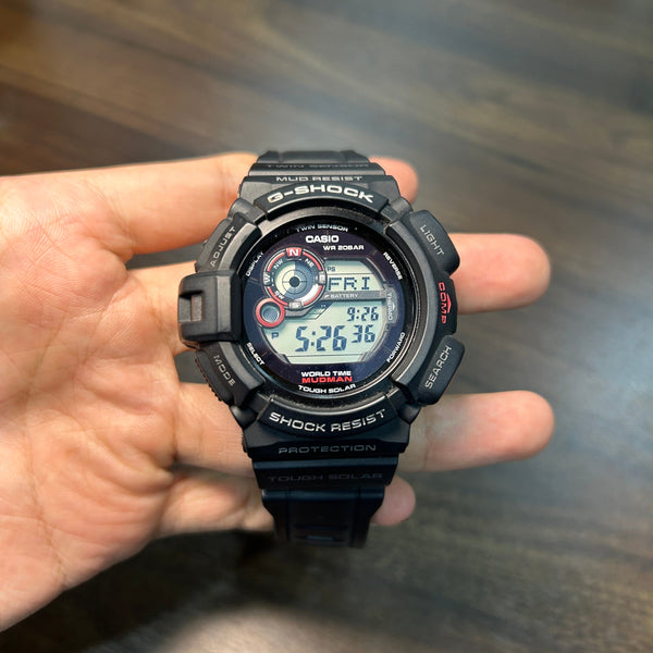[Pre-Owned] Casio G-Shock Mudman G-9300-1 Tough Solar Black Men Watch