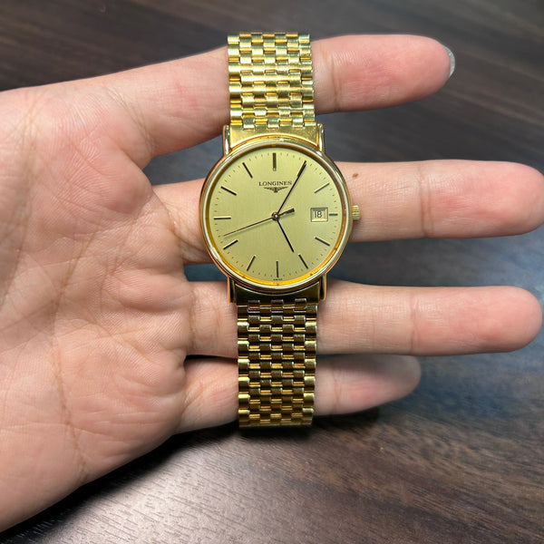 [Pre-Owned] Longines La Grande Vintage Gold Quartz Unisex Watch