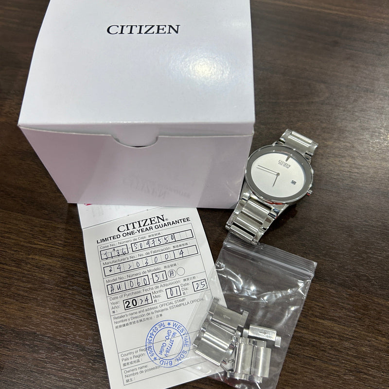 [Pre-Owned] Citizen Eco-Drive AU1060-51A Stainless Steel Men Watch