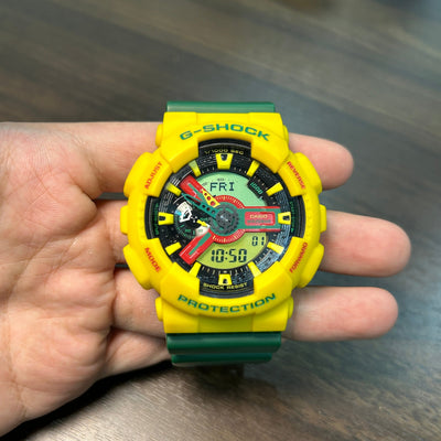 [Pre-Owned] Casio G-Shock GA-110RF-9A Rastafarian Green Limited Edition Men Watch