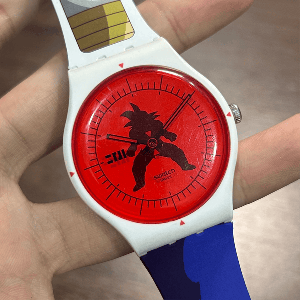 Pre-Owned] Swatch X Vegeta SUOZ348 Dragon Ball Z Limited Men Watch