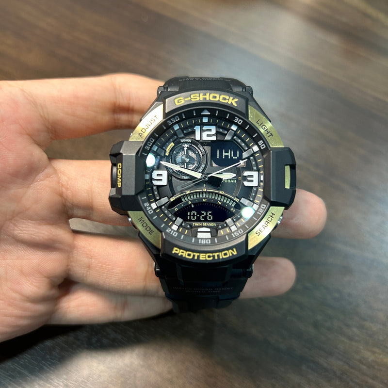 [Pre-Owned] Casio G-Shock Gravitymaster GA-1000-9G Gold Men Watch