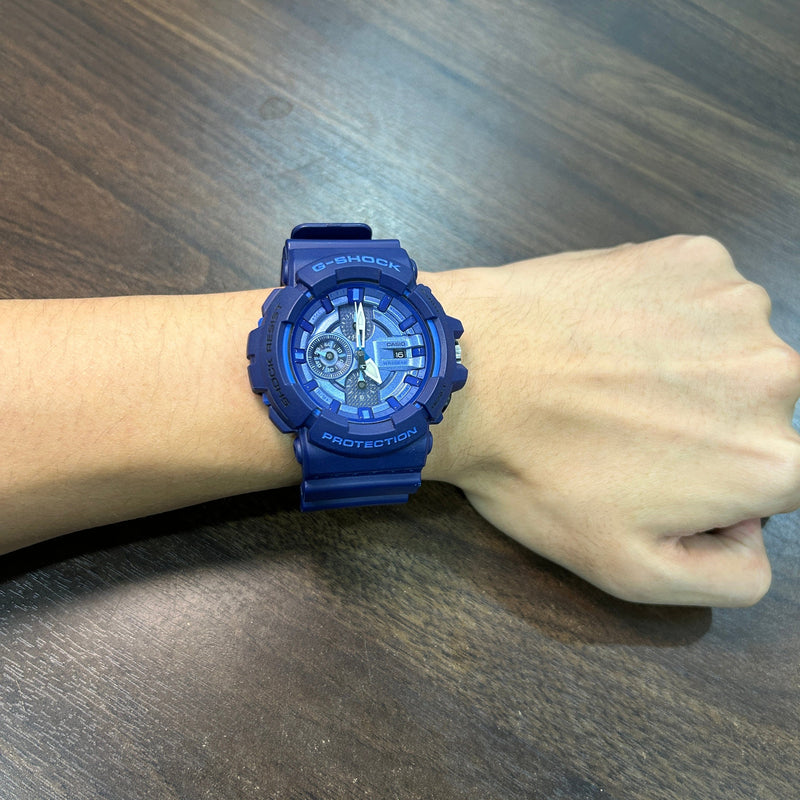 [Pre-Owned] Casio G-Shock GAC-100AC-2A Blue Analog Chronograph Men Watch