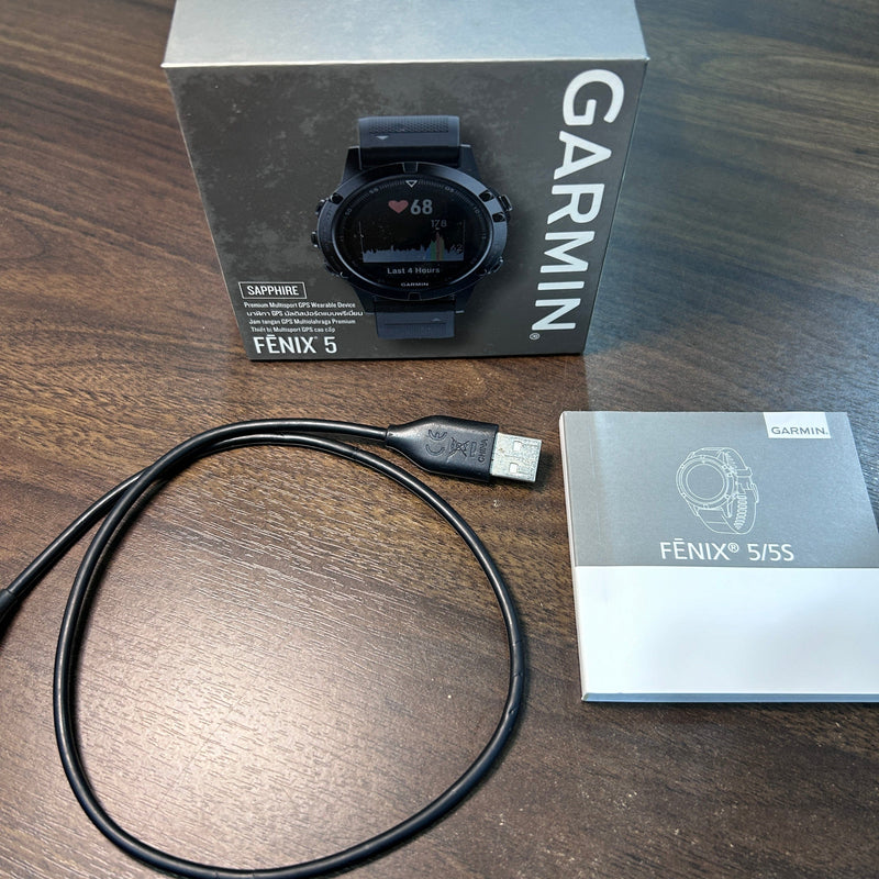 [Pre-Owned] Garmin Fenix 5 Sapphire (Black) Smartwatch