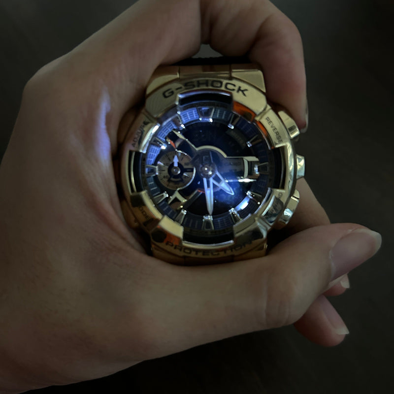 [Pre-Owned] Casio G-Shock GM-110G-1A9 Gold Metal Men Watch