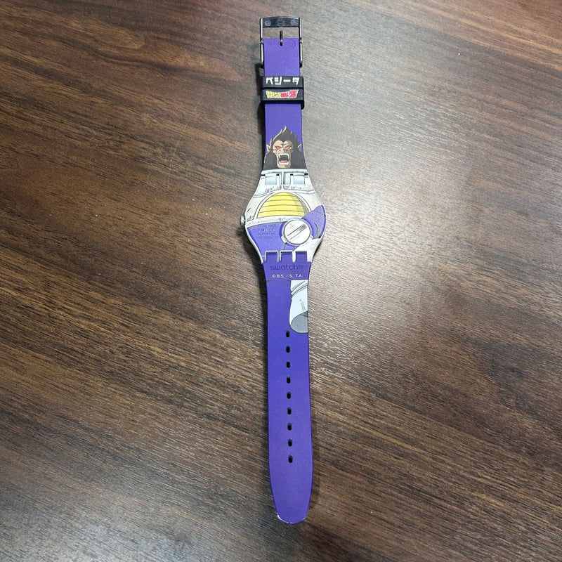 Pre-Owned] Swatch X Vegeta SUOZ348 Dragon Ball Z Limited Men Watch