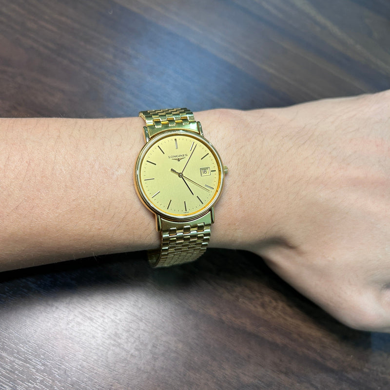 [Pre-Owned] Longines La Grande Vintage Gold Quartz Unisex Watch