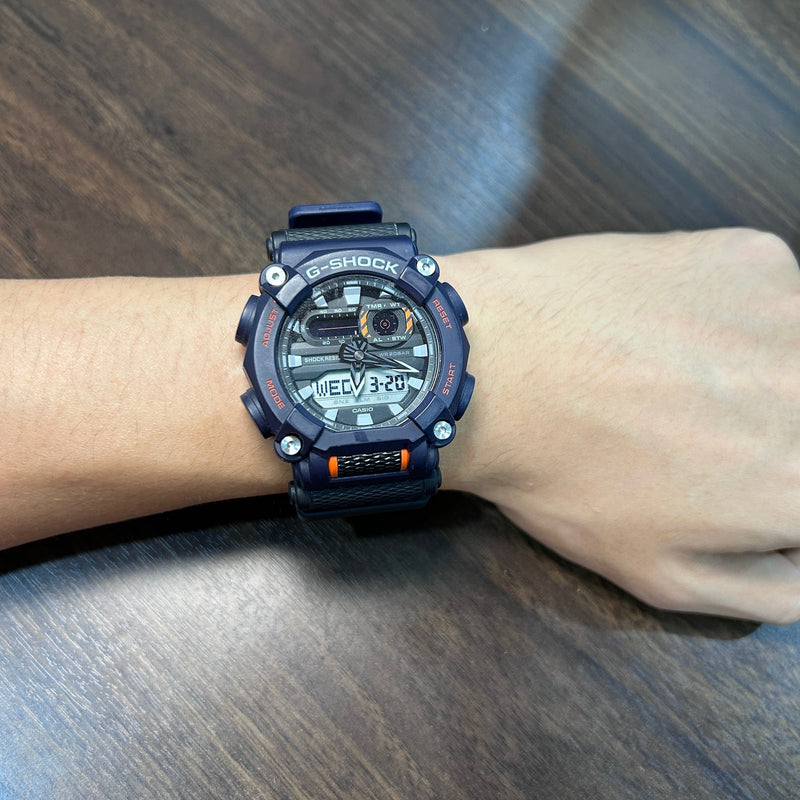 [Pre-Owned] Casio G-Shock GA-900-2A Blue Men Watch