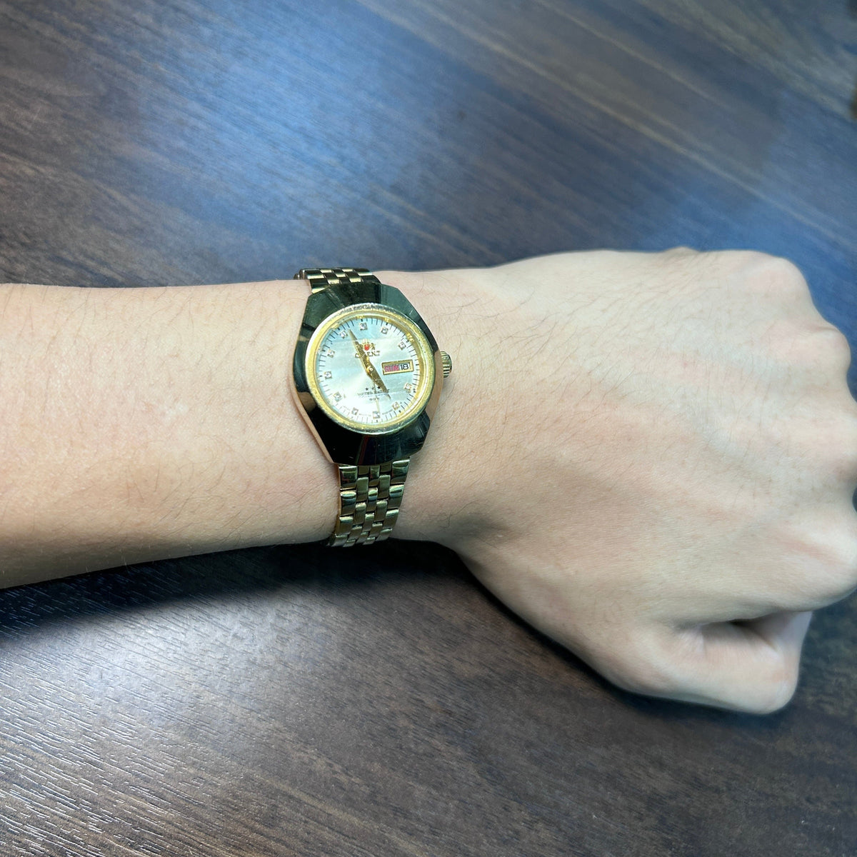 Pre-Owned] Orient Vintage Gold Stainless Steel Automatic 