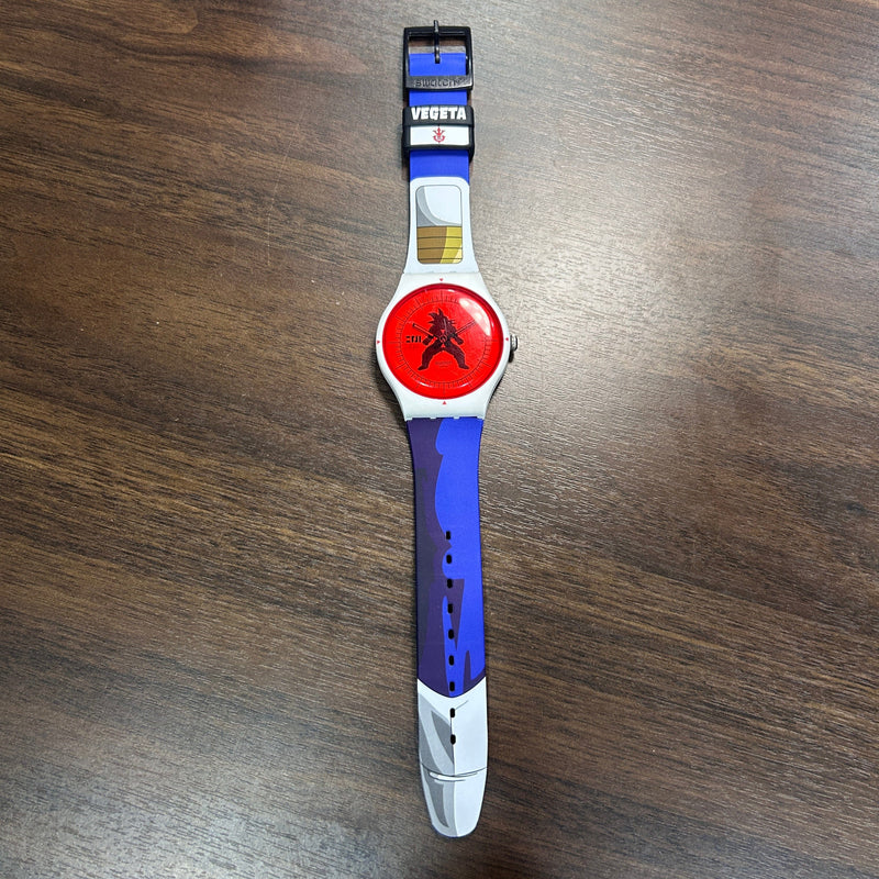 Pre-Owned] Swatch X Vegeta SUOZ348 Dragon Ball Z Limited Men Watch