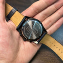 [Pre-Owned] Coach Two-Tone Blue Leather Chronograph Men Watch