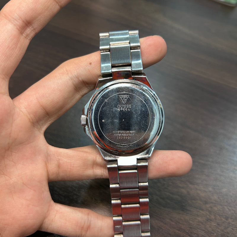 [Pre-Owned] Guess I90199G1 Stainless Steel Men Watch