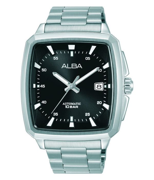 Alba Mechanical AU4043X Automatic Stainless Steel Black Dial Men Watch