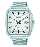 Alba Mechanical AU4045X Automatic Stainless Steel White Dial Men Watch