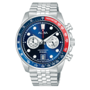 Alba Active A4B025X Pepsi Quartz Chronograph Stainless Steel Men Watch