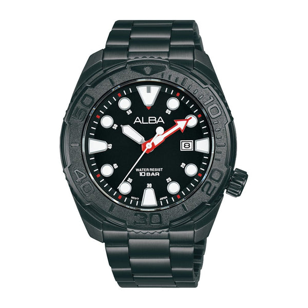 Alba Active AG8M13X Black Stainless Steel Quartz Men Watch