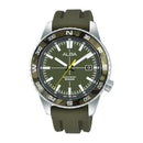 Alba Active AS9Q21X Khaki Green Dial Silicone Quartz Men Watch
