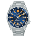 Alba Active AS9R67X Quartz Blue Patterned Dial Stainless Steel Men Watch
