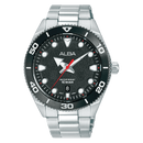 Alba Active AS9T07X1 Black Dial Stainless Steel Quartz Men Watch
