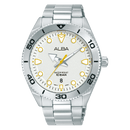 Alba Active AS9T19X1 White Dial Stainless Steel Quartz Men Watch