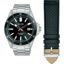 Alba Active AS9V37X2 Black Dial Stainless Steel Quartz Men Watch