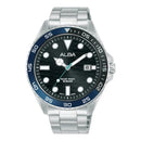 Alba Active AS9V57X Black Dial Stainless Steel Quartz Men Watch