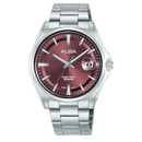Alba Active AS9V91X Red Dial Stainless Steel Quartz Men Watch