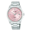 Alba Active AS9V91X Red Dial Stainless Steel Quartz Men Watch