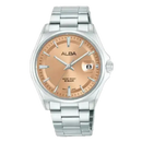 Alba Active AS9V93X Salmon Dial Stainless Steel Quartz Men Watch