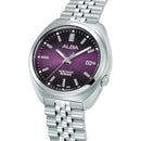 Alba Active AS9W37X1 Purple Dial Stainless Steel Quartz Men Watch