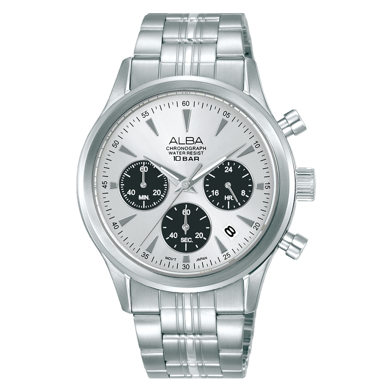 Alba Active AT3K55X Stainless Steel Quartz Chronograph Men Watch